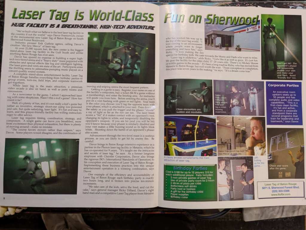 Previous edition of Baton Rouge Business Profiles Magazine featuring local business spotlights